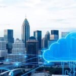Austin skyline with managed IT infrastructure overlay