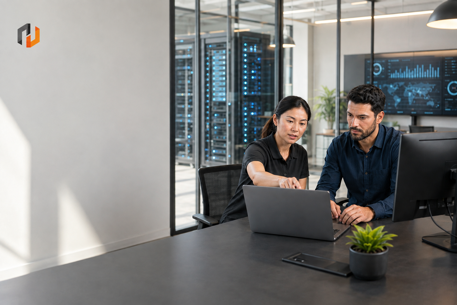 Hudson MSP support team helping an Austin business review users, systems, and managed IT priorities