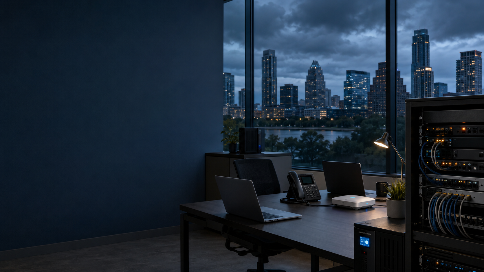 Austin loses power while protected business technology supports continuity during a severe storm