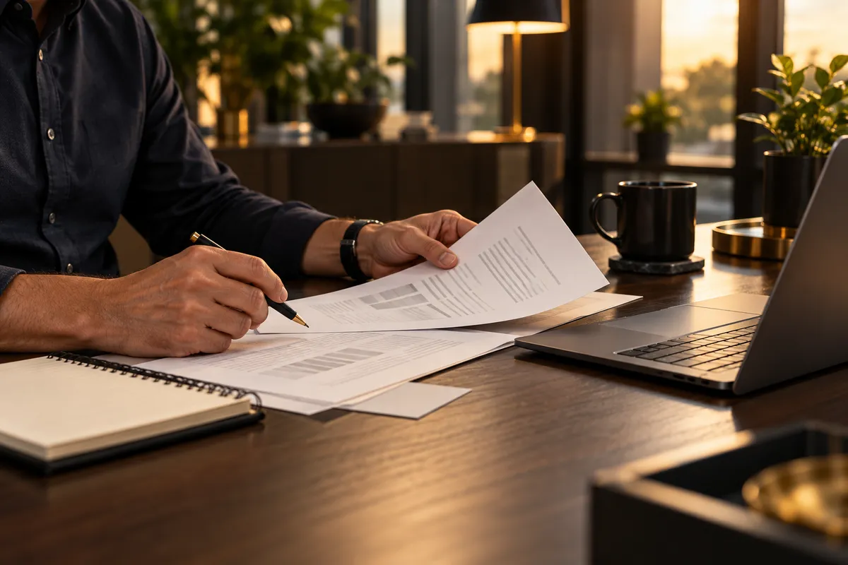 Source documents and editorial notes prepared for a business content review